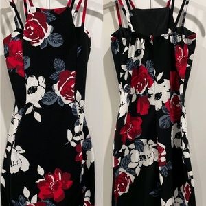 (2/$25) Floral dress black